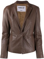 Thumbnail for your product : S.W.O.R.D 6.6.44 Impact fitted leather jacket