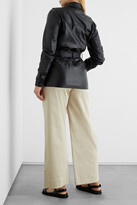 Thumbnail for your product : Iris & Ink Antoinette belted leather jacket