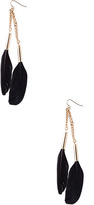 Thumbnail for your product : Forever 21 Feather Drop Earrings
