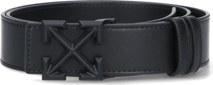 off white arrow leather belt