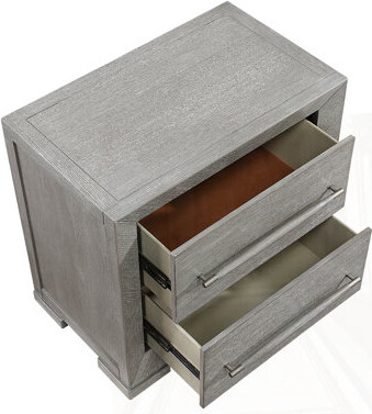 Red Barrel Studio Modern Gray Finish Nightstand
