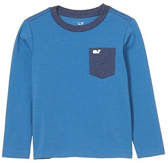 Vineyard Vines Kids Long Sleeve Super Soft Pocket T-Shirt (Toddler/Little Kids/Big Kids)