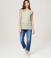 Thumbnail for your product : LOFT Maternity Boyfriend Jeans in Dark Cargo Blue Wash