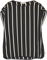 Thumbnail for your product : Emilio Pucci Striped silk crepe de chine top
