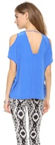 Thumbnail for your product : Yigal Azrouel Cut25 by Open Shoulder Center Insert Top