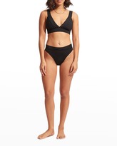 Thumbnail for your product : Seafolly Banded Triangle Bikini Top - Recycled Fibers