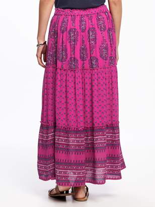 Old Navy Tiered Boho Maxi Skirt for Women