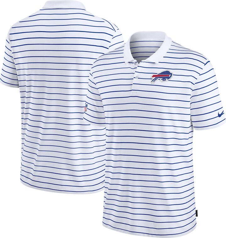 Men's Nike White Buffalo Bills Sideline Lock Up Victory Performance Polo