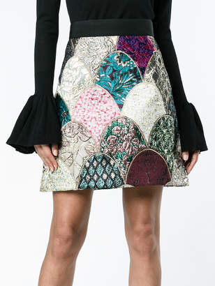 Dolce & Gabbana a-line jacquard mini-skirt