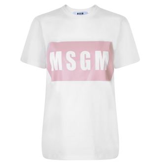 MSGM Printed Logo T Shirt