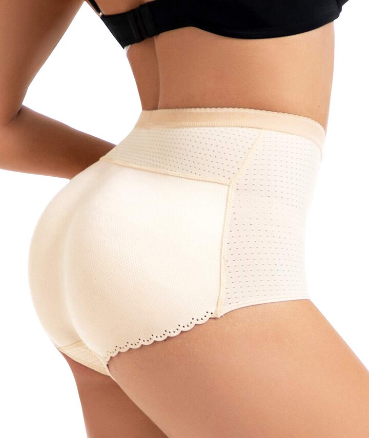RIUVIOY Women's High-Waist Seamless Body Shaper Briefs Tummy Control Panty  Butt Lifter Shapewear Slim Waist Trainer Black at  Women's Clothing  store