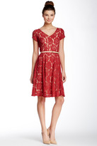 Thumbnail for your product : Taylor Lace Fit and Flare Dress