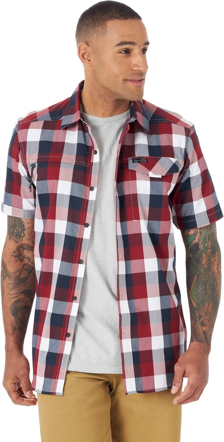 ATG by Wrangler Men's Asymmetric Zip Pocket Short Sleeve Shirt - ShopStyle