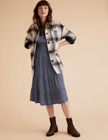 Thumbnail for your product : Marks and Spencer Geometric Blouson Sleeve Midi Waisted Dress