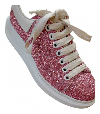 pink sparkly alexander mcqueen trainers
