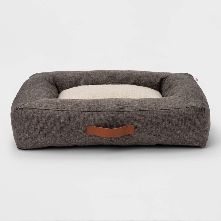 Rectangular Bolster Faux Linen Dog Bed M Boots & Barkley™ ShopStyle