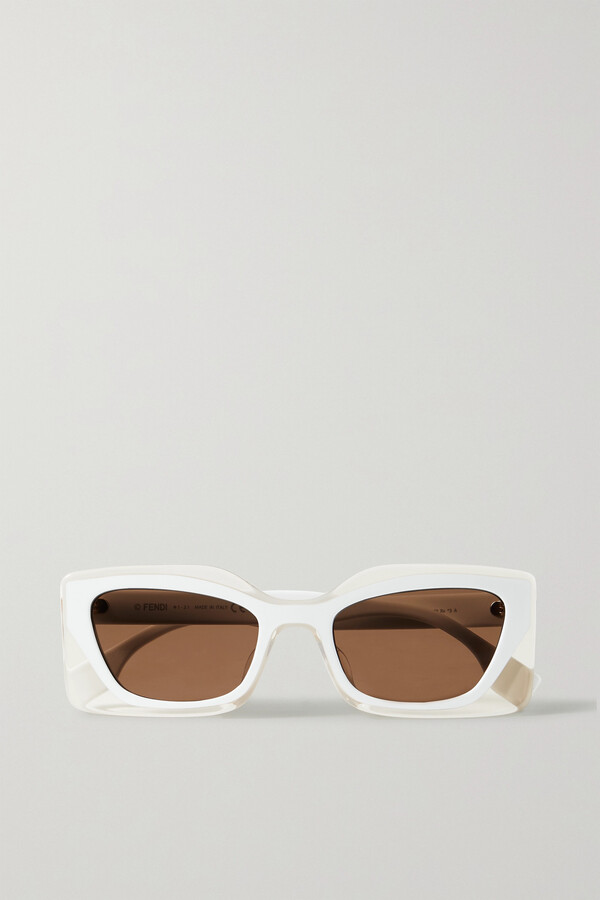 Fendi Eyewear, Square Acetate Sunglasses, Womens