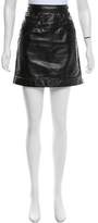 Thumbnail for your product : Chanel Leather Mini Skirt
