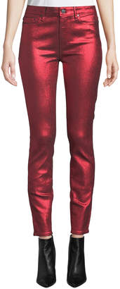 Paige Hoxton Ultra Skinny Metallic Ankle Jeans