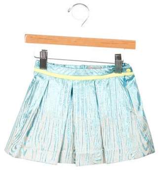 Preen by Thornton Bregazzi Girls' Metallic A-Line Skirt beige Girls' Metallic A-Line Skirt