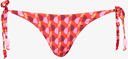 Seafolly Womens Flame Tie-Side Rio Bikini Bottoms 16