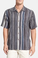 Thumbnail for your product : Tommy Bahama 'Jackpot Stripe' Original Fit Silk Campshirt