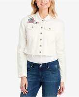 Thumbnail for your product : Jessica Simpson Pixie Cotton Cropped Denim Jacket