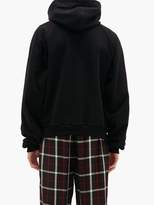 Thumbnail for your product : Balenciaga Bb Mode Logo-print Cotton Hooded Sweatshirt - Mens - Black