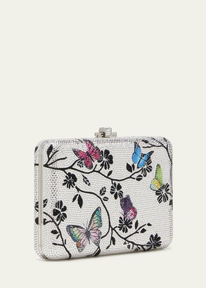 Judith Leiber Butterfly Crystal Slim Clutch Bag