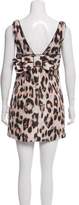 Thumbnail for your product : RED Valentino Leopard Print Mini Dress