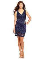 Thumbnail for your product : Teeze Me Scalloped V-Neckline Lace Dress