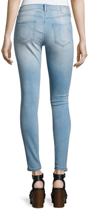 True Religion Halle Mid-Rise Super Skinny Jeans, Indigo