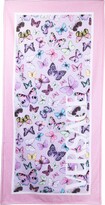 Thumbnail for your product : Versace Children Butterfly-Print Logo Towel