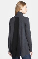 Thumbnail for your product : White + Warren Colorblock Cashmere Turtleneck Sweater