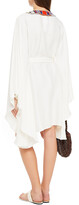 Thumbnail for your product : Emilio Pucci Belted Bead-embellished Printed Crepe De Chine Mini Dress