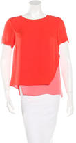 Thumbnail for your product : Veronica Beard Short Sleeve Scoop Neck Top