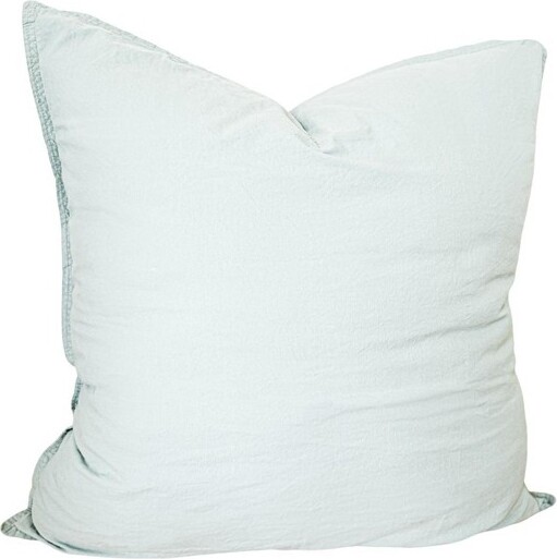 Anaya StonewashedCottonPercalePillow26x26EuroLightAqua/PillowCover