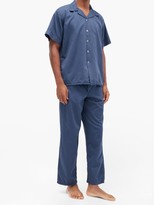 Thumbnail for your product : Cleverly Laundry - Superfine Cotton-sateen Pyjama Set - Navy