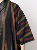 Thumbnail for your product : A.N.G.E.L.O. Vintage Cult 1970s Stripe-Pattern Kimono