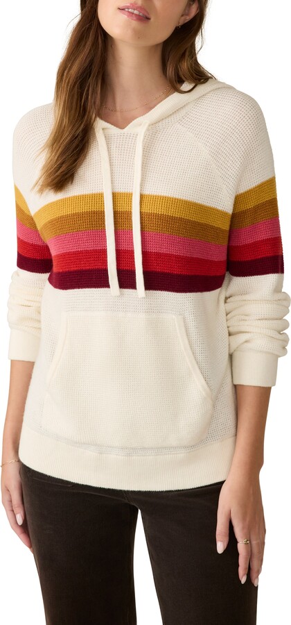 Faherty Throwback Organic Cotton & Cashmere Sweater Hoodie