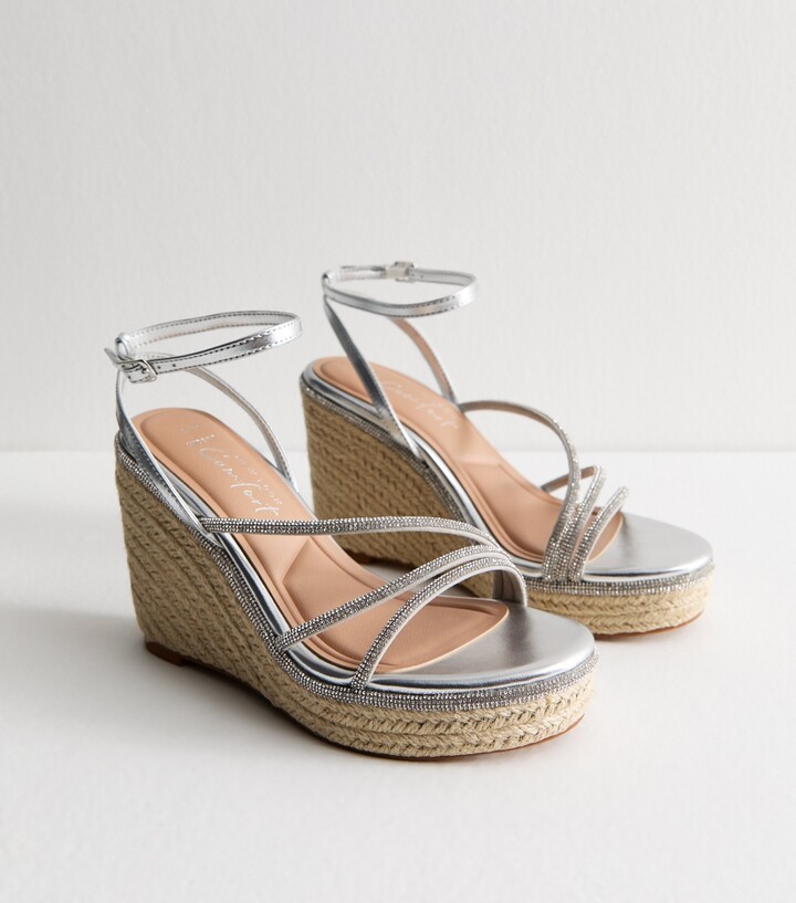 Diamante Wedges Shop The Largest Collection ShopStyle UK - Technical View