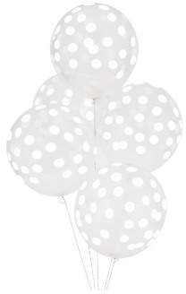 DAY Birger et Mikkelsen My Little Confetti Printed Balloons, White - Set of 5
