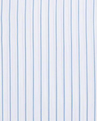Stefano Ricci Herringbone Striped Stitch-Trim Dress Shirt