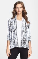 Thumbnail for your product : Kensie 'Crackle Paint' Stretch Knit Jacket