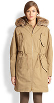 Thumbnail for your product : Michael Kors Fur-Lined Techno-Cotton Anorak