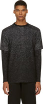 Thumbnail for your product : Public School Black Speckled Layered Sweater