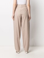 Thumbnail for your product : Jejia High-Rise Check-Print Straight-Leg Trousers