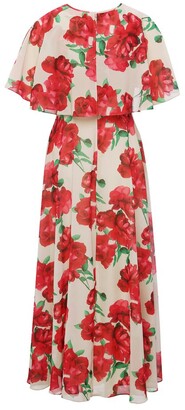 M&Co GLAMOUR rose cape midi dress