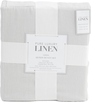 TJMAXX Linen Blend Duvet Set, Cotton/Linen
