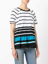 Thumbnail for your product : MICHAEL Michael Kors striped flared hem T-shirt